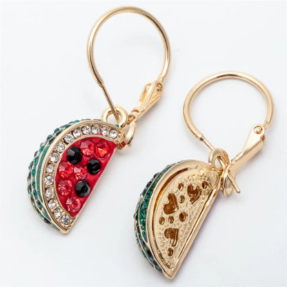 Women's Watermelon Dangle Drop Earrings