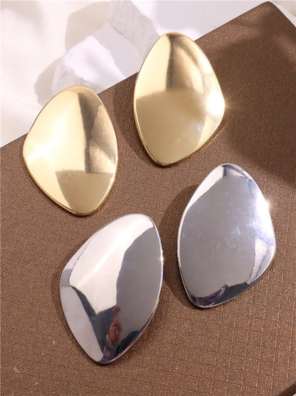 Large Asymmetric Flat Earrings